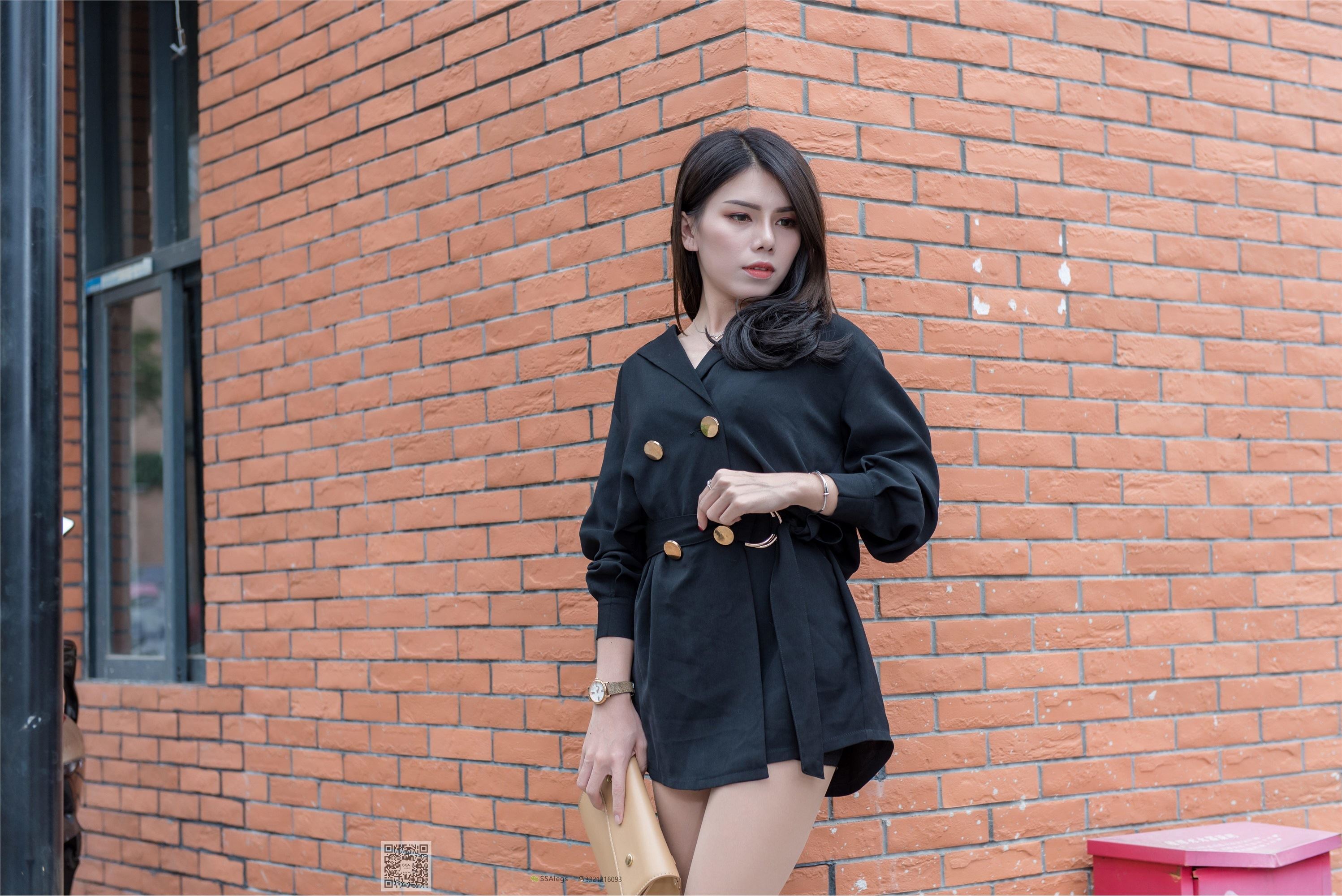 SSA丝社 NO.024 高冷混血女王芷沫肉丝街拍